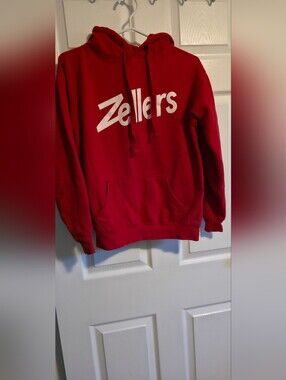 4/$67 Deal! Vintage Red Zellers Hoodie Sweatshirt